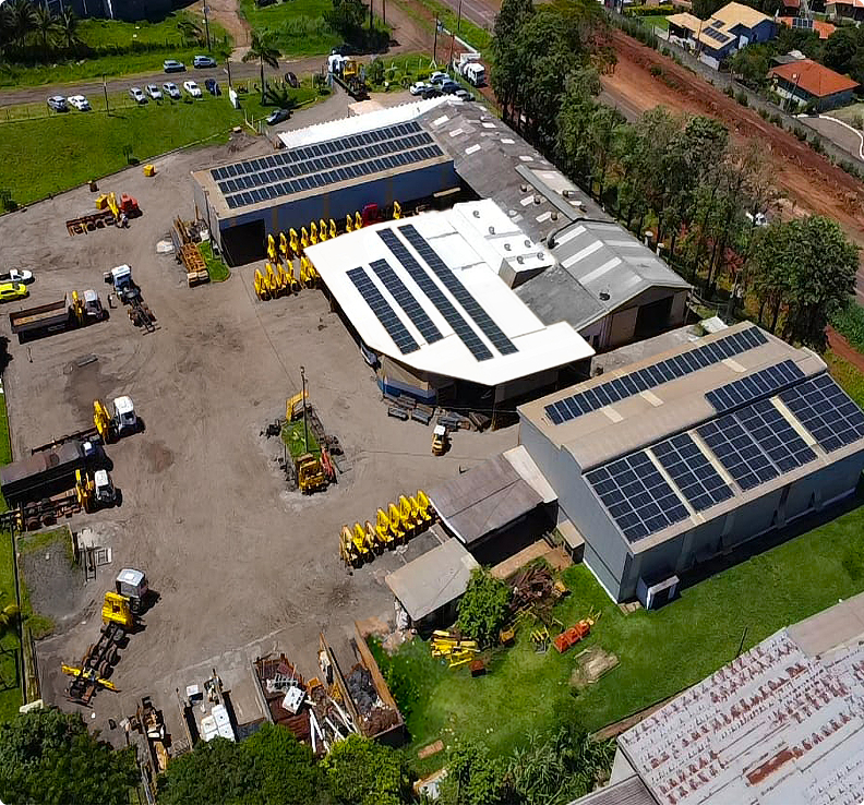 Fábrica vista de cima